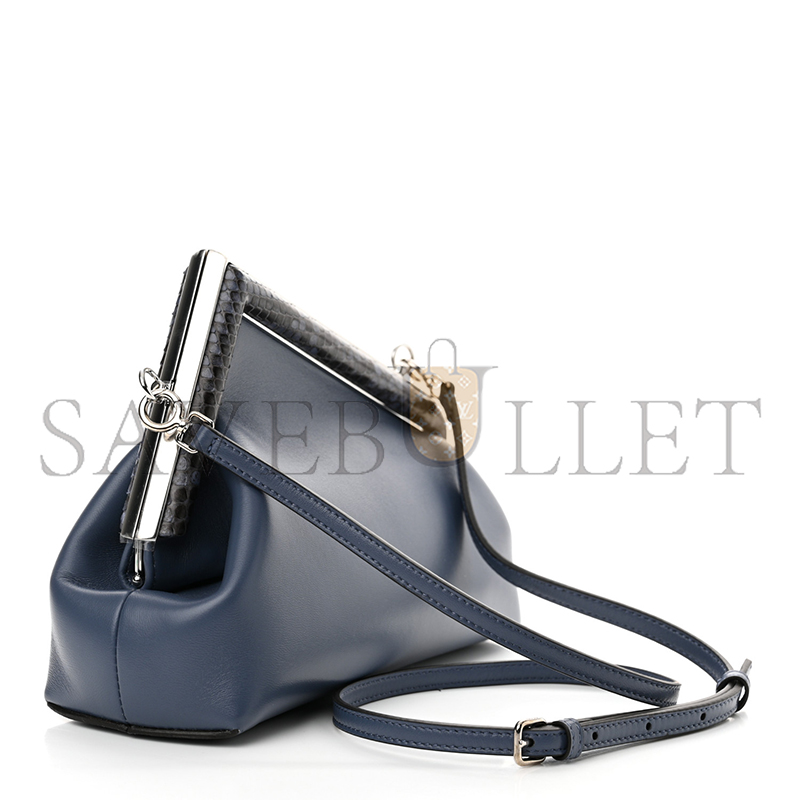FENDI SHINY NAPPA SNAKESKIN SMALL FENDI FIRST MIRTO 8BP129AGWRF04QL (26*18*9.5cm)